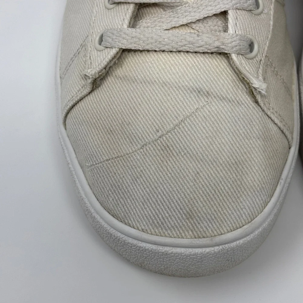 Adidas Daily 2.0 Mens Canvas Skate‎ Sneakers Off White Cream Low Top Shoes 10.5